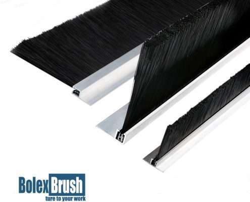 Sliding door brush strip