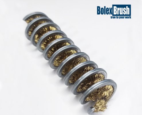 Inside spiral brass wire brush