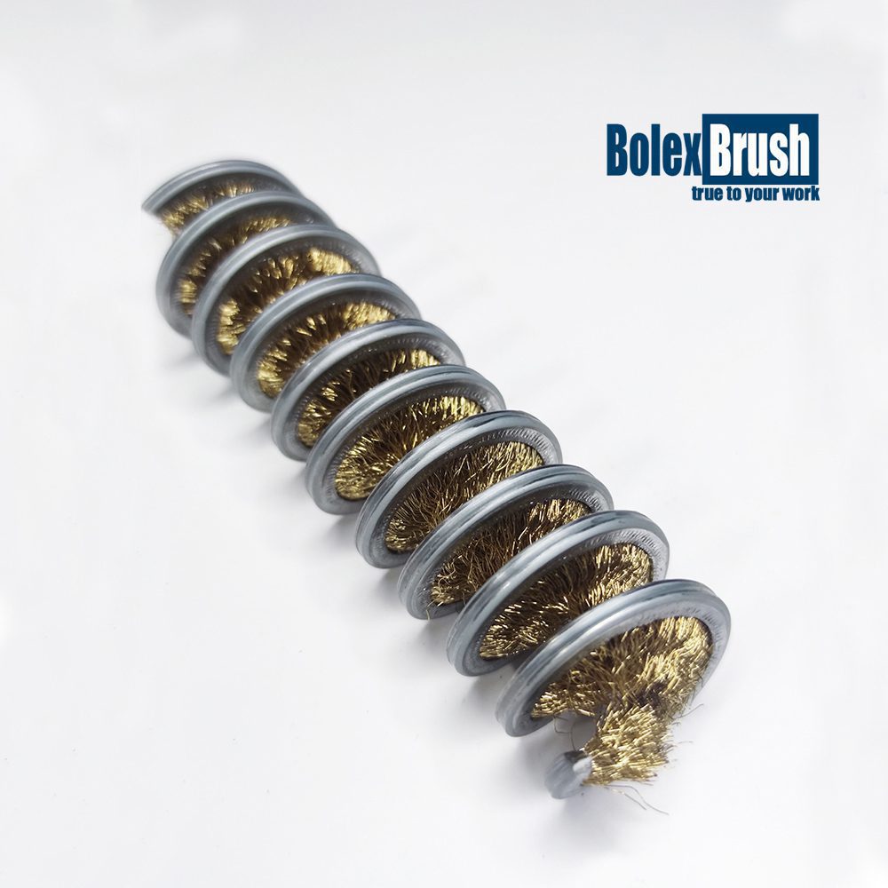 Inside spiral brass wire brush