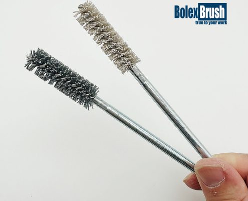 Abrasive grinding tube brushes
