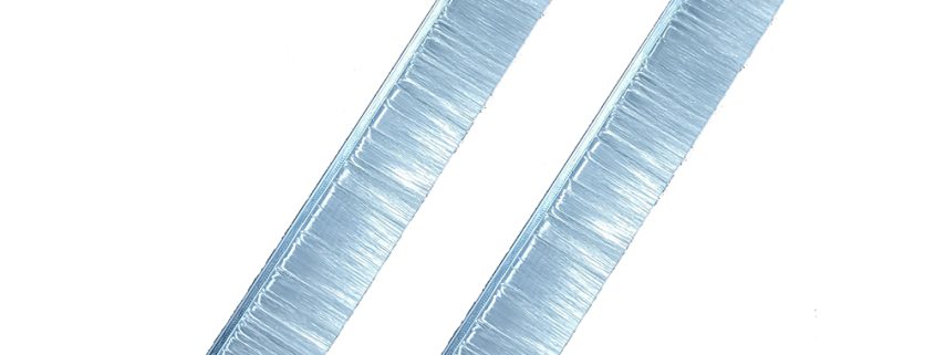 Aluminum strip brush