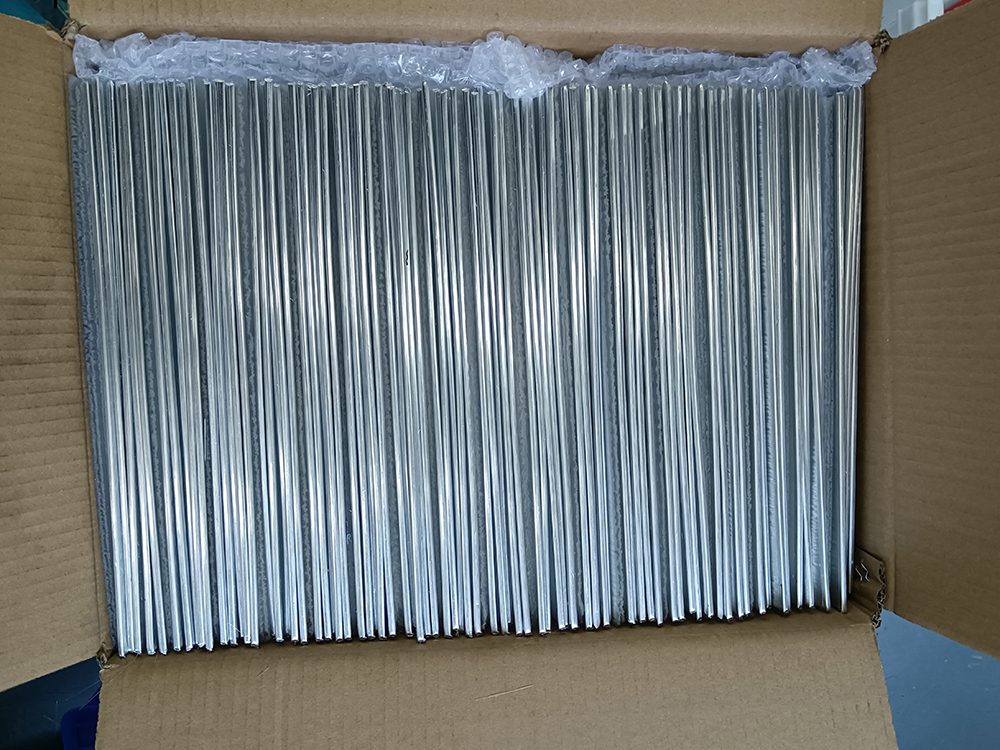 Aluminum strip brush