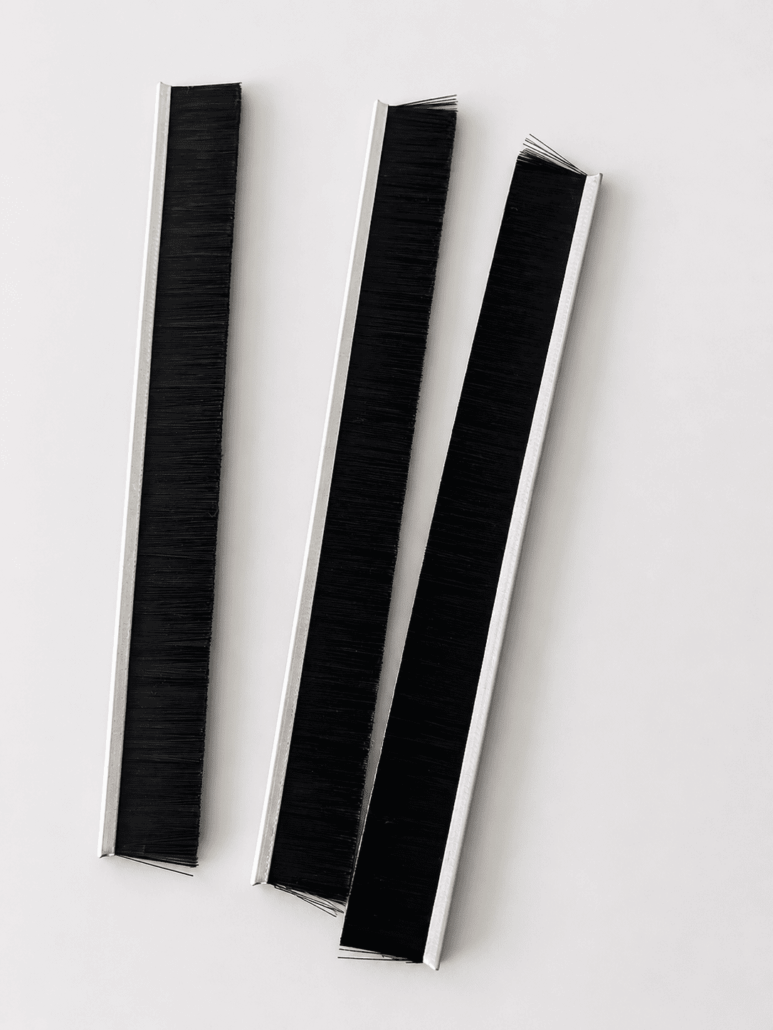 Strip brushes for door sealing