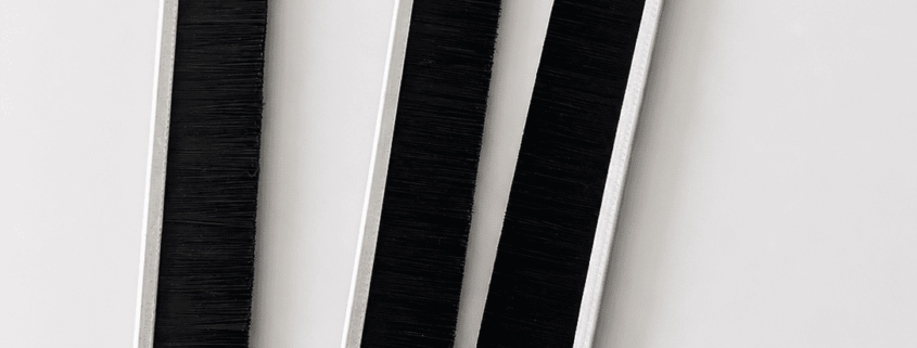 Strip brushes for door sealing